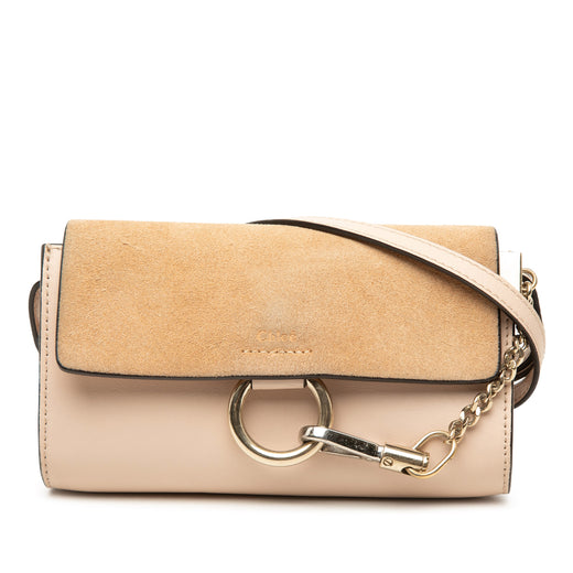 Mini Calfskin and Suede Faye Chain Crossbody - Image 1