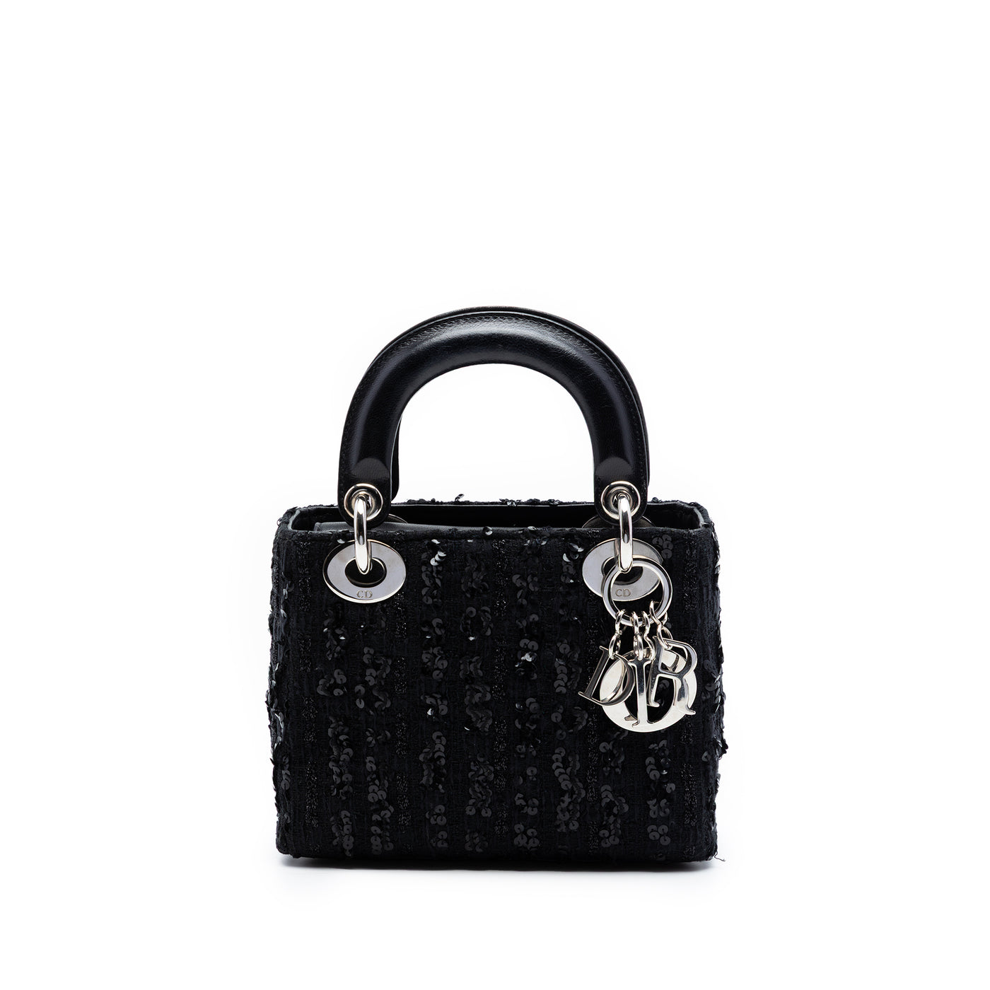 Mini Tweed and Sequin Embellished Lady Dior - Image 1