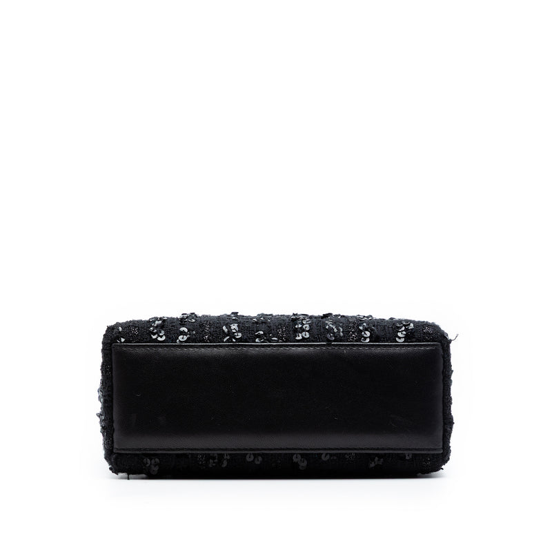 Mini Tweed and Sequin Embellished Lady Dior - Image 3
