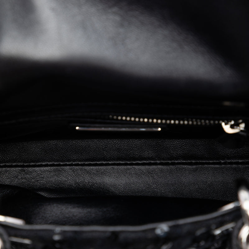 Mini Tweed and Sequin Embellished Lady Dior - Image 4