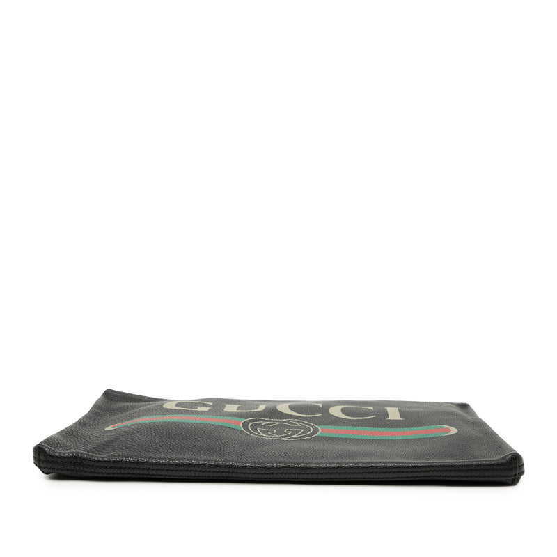 Leather Logo Clutch - Image 3