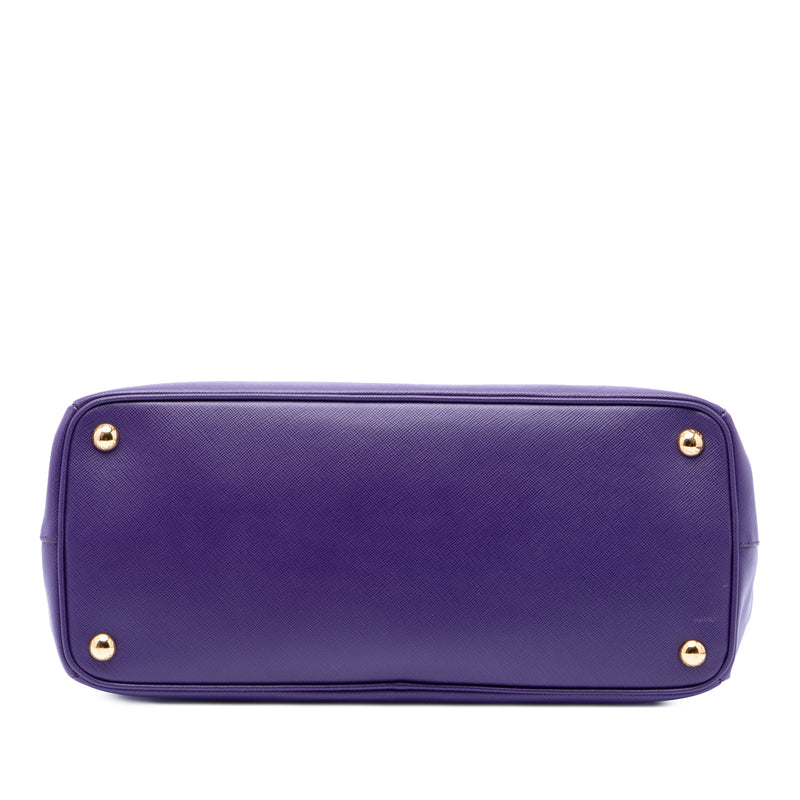 Medium Saffiano Lux Galleria Double Zip Satchel - Image 3