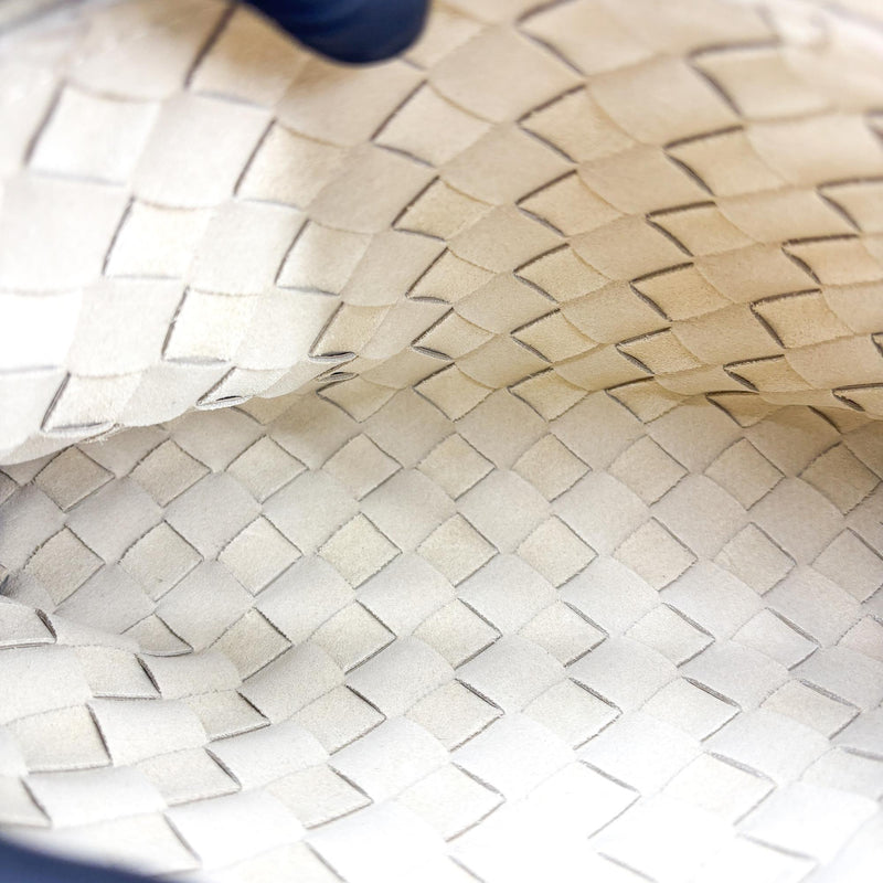 Bottega Veneta Duo Intrecciato Nappa Beige Leather Bag