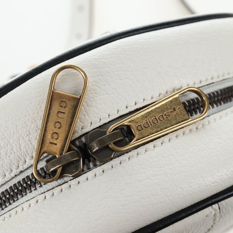 Gucci X Adidas Ophidia Round Leather White Bag