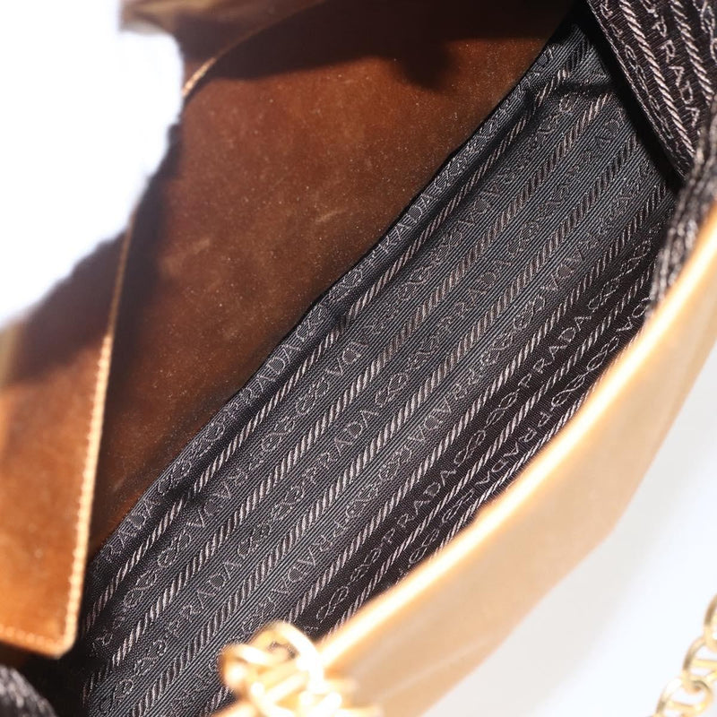 Prada Chain Satin Gold Bag