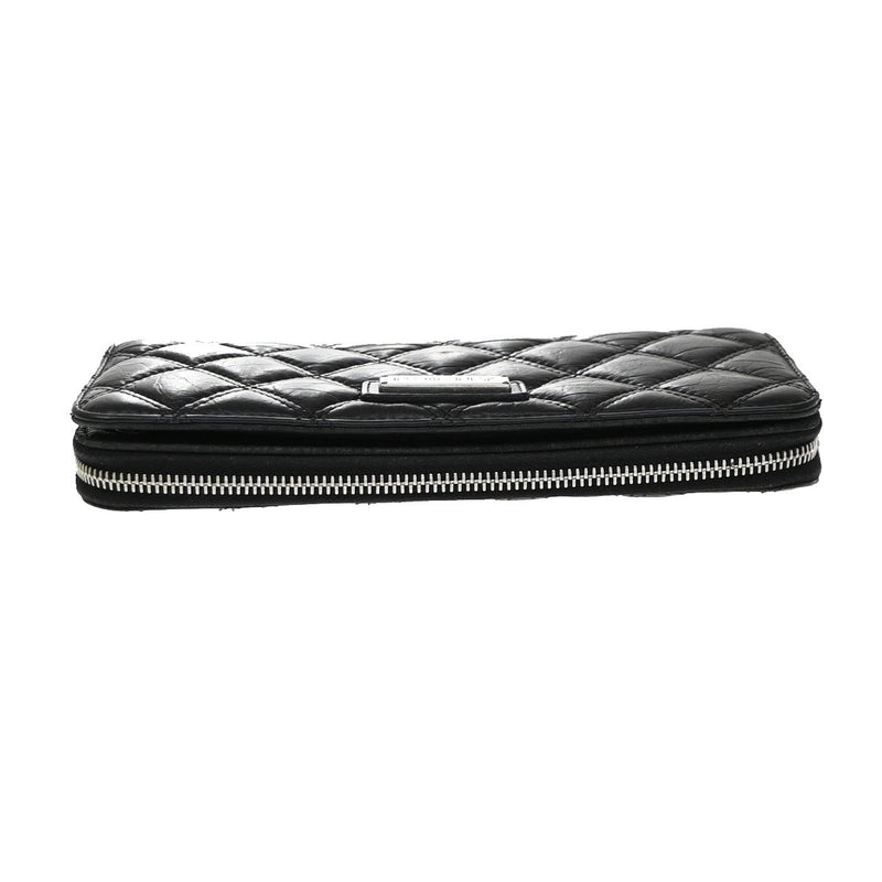 Chanel Trendy Cc Zip Around Quilted Lambskin Black Leather Accessory