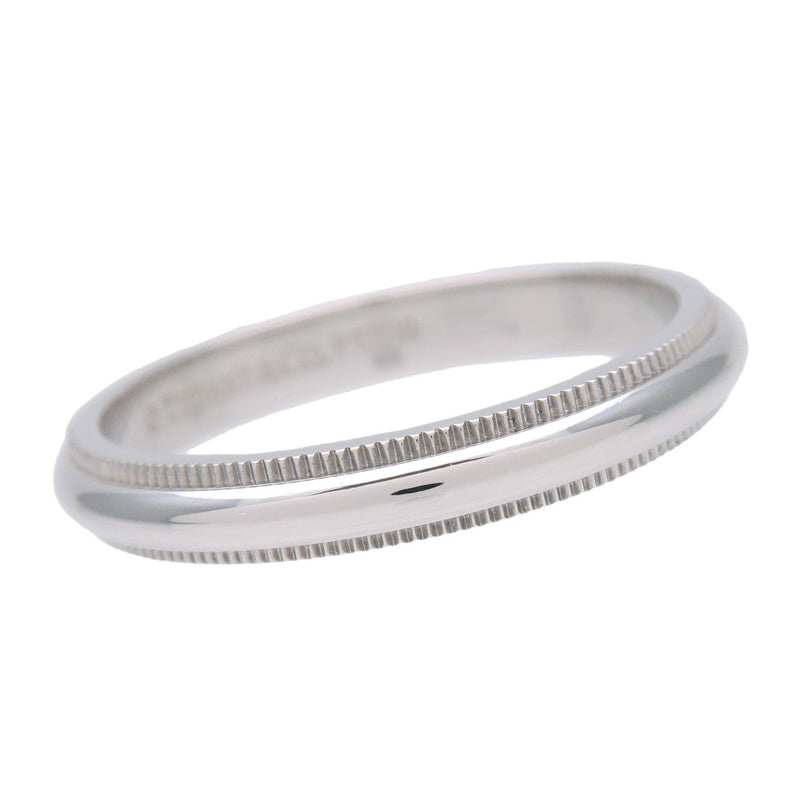 Tiffany & Co. Classic Milgrain Band Platinum Silver Bijoux