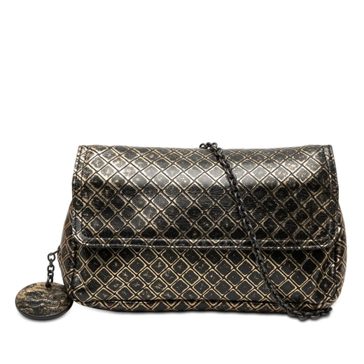 Metallic Calfskin Intrecciomirage Chain Flap Crossbody - Image 1
