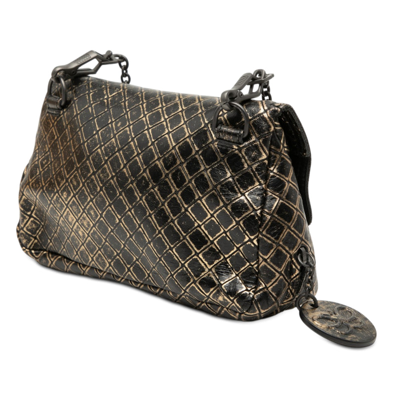 Metallic Calfskin Intrecciomirage Chain Flap Crossbody - Image 2