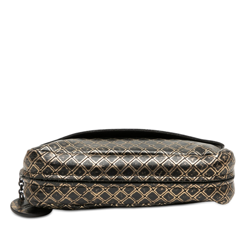 Metallic Calfskin Intrecciomirage Chain Flap Crossbody - Image 3