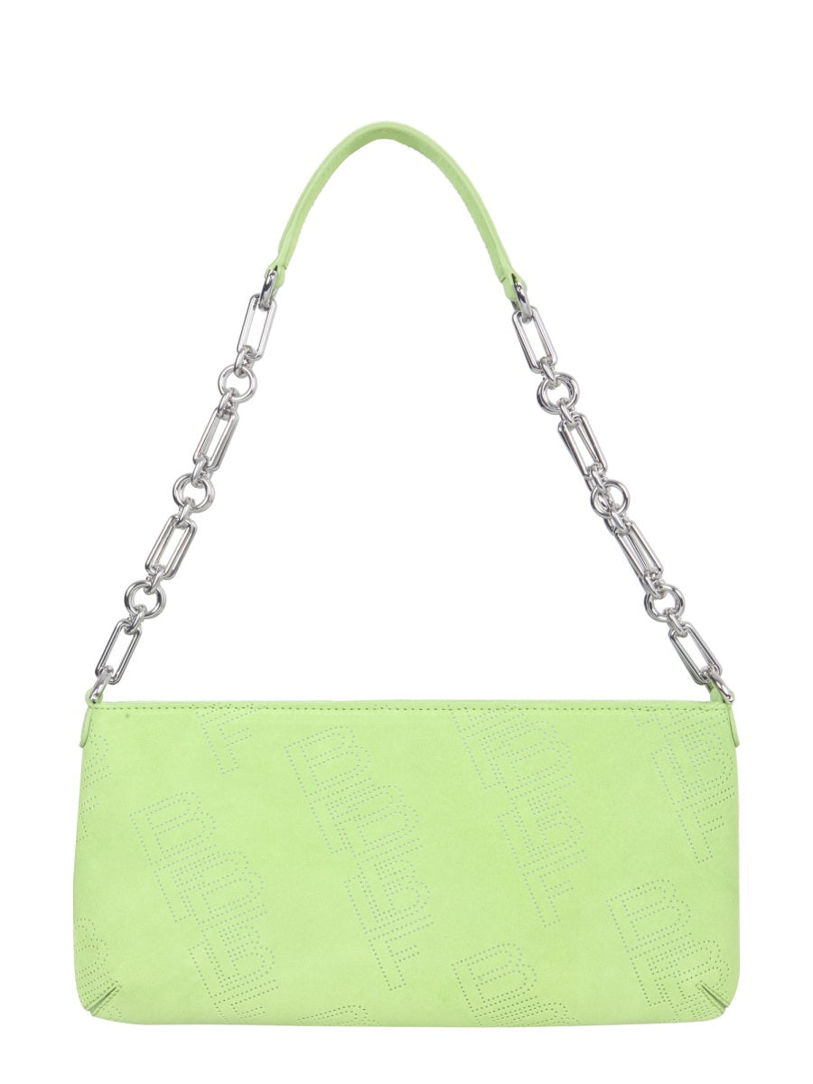 By Far Holly Shoulder Bag — Green Leather