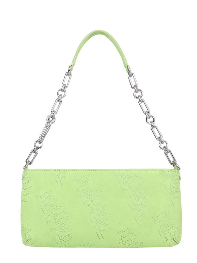 By Far Holly Shoulder Bag — Green Leather