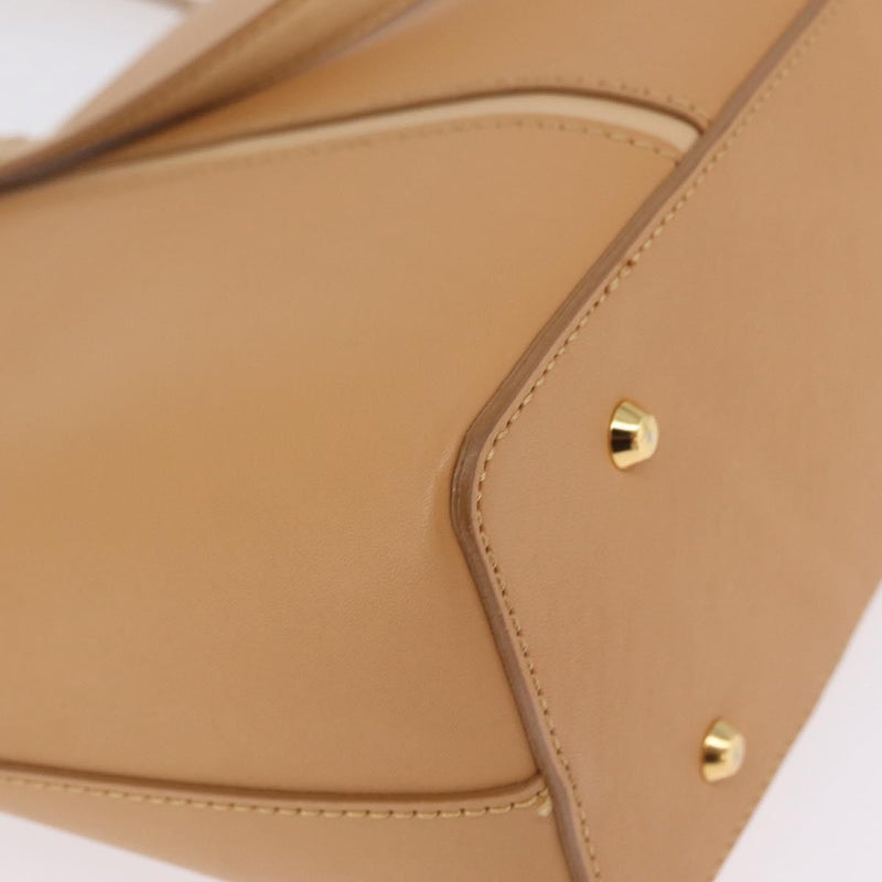 Burberry Handbag Leather Beige Bag