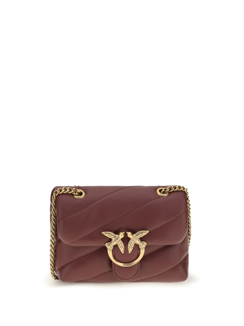 Pinko Shoulder Bag — Red Calf Leather