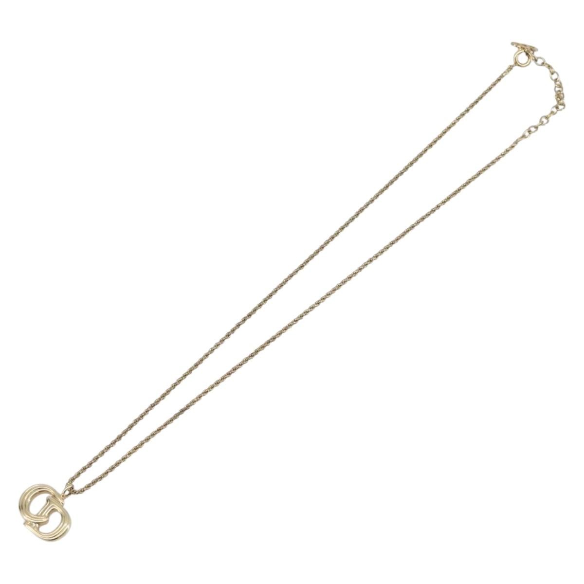 Christian Dior Cd Pendant Metal Gold Bijoux