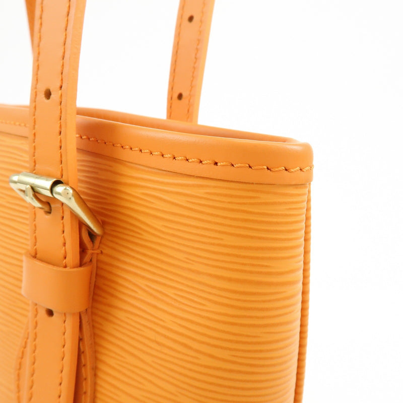 Louis Vuitton Petit Bucket Epi Leather Orange Bag