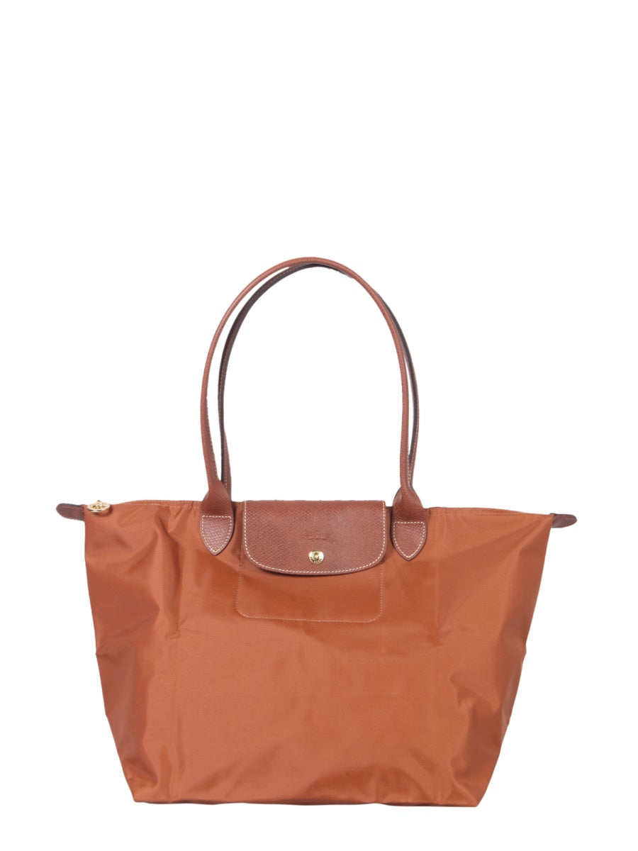 Longchamp Le Pliage Shoulder Bag — Brown