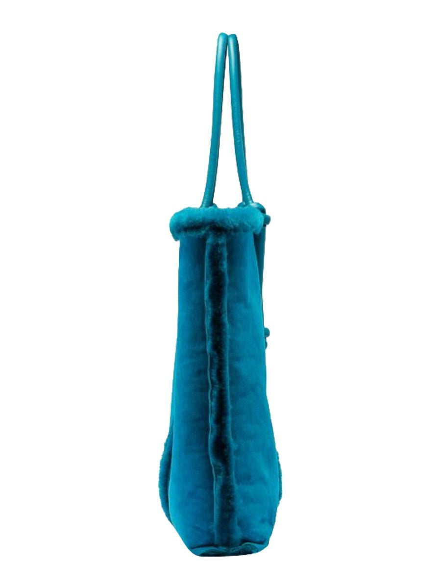 Bottega Veneta Bolster Tote Bag — Blue Sherling