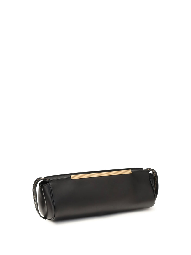 Khaite Calf Leather Clutch — Black