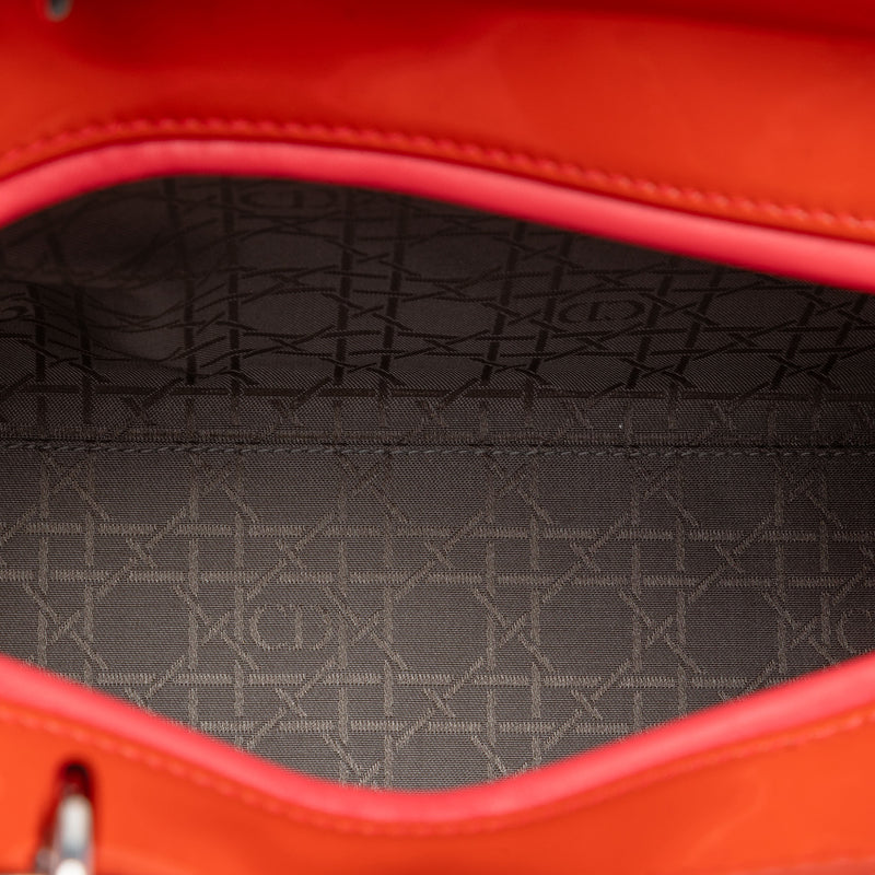 Large Patent Cannage Lady Dior - Image 4