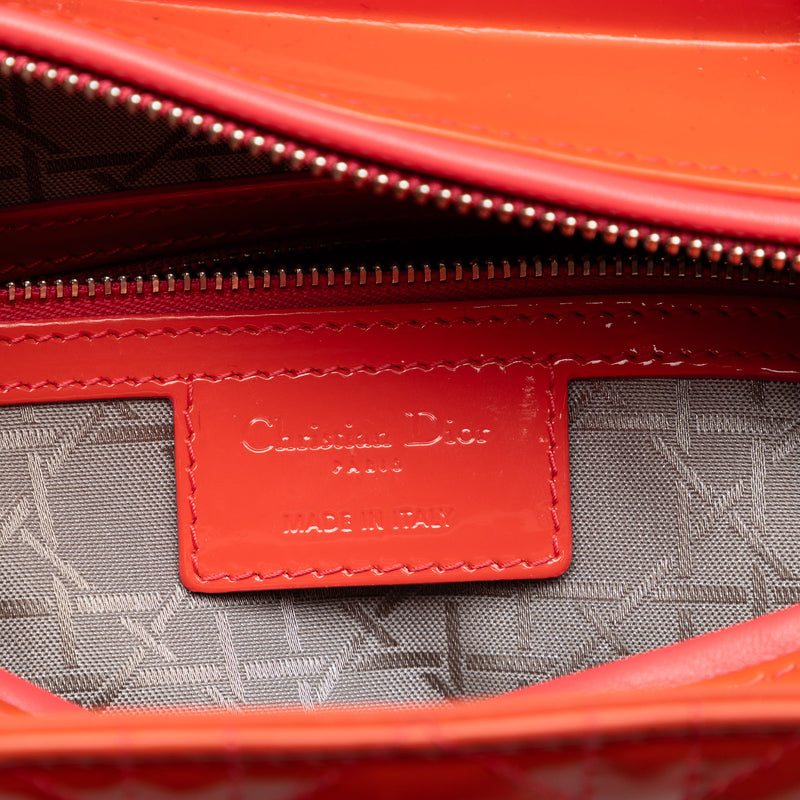 Large Patent Cannage Lady Dior - Image 5