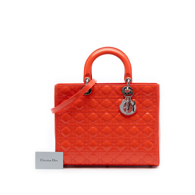 Large Patent Cannage Lady Dior - Image 7