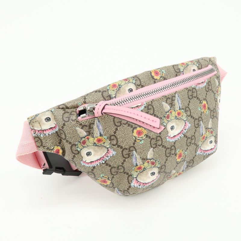Gucci Childrens Belt Printed Gg Coated Canvas Beige Bag