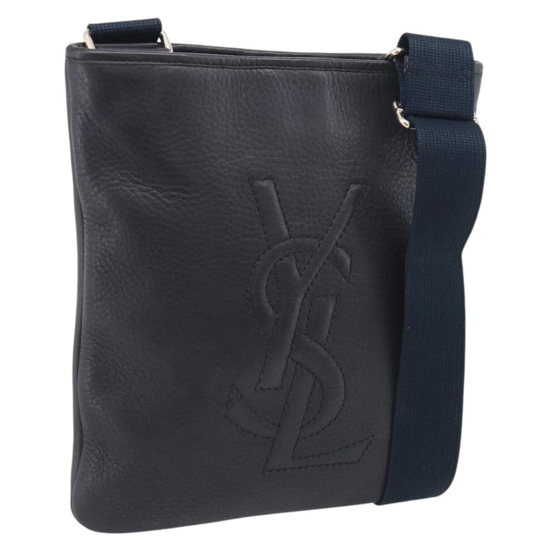 Saint Laurent Vintage Shoulder Bag Leather Black