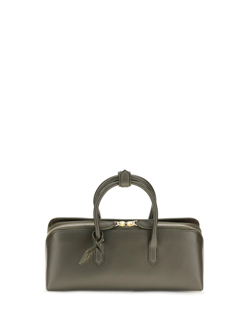 Alaïa Delta Top Handle Bag — Green Calf Leather