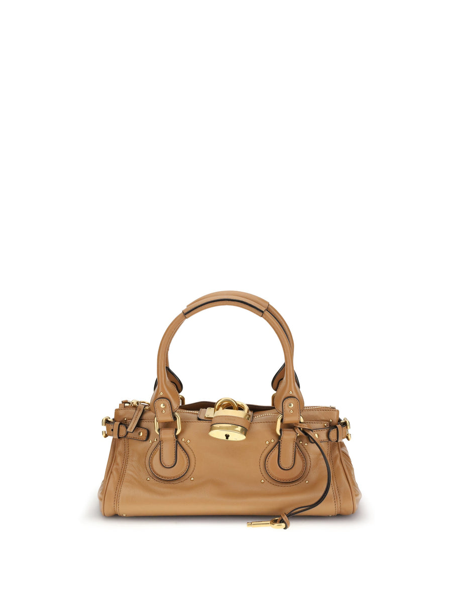 Chloé Paddington Top Handle Bag — Brown Buffalo; Leather