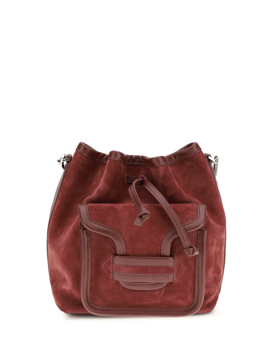Pierre Hardy Alpha Bucket Bag — Red Calf Leather