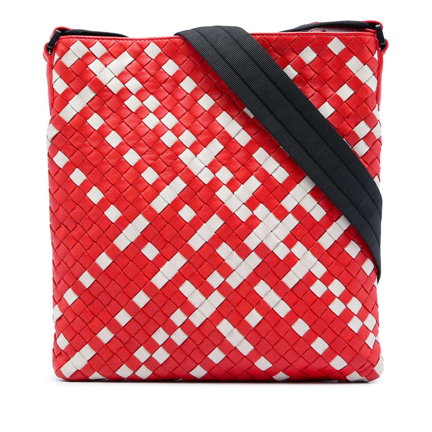 Bicolor Nappa Intrecciato Crossbody - Image 1