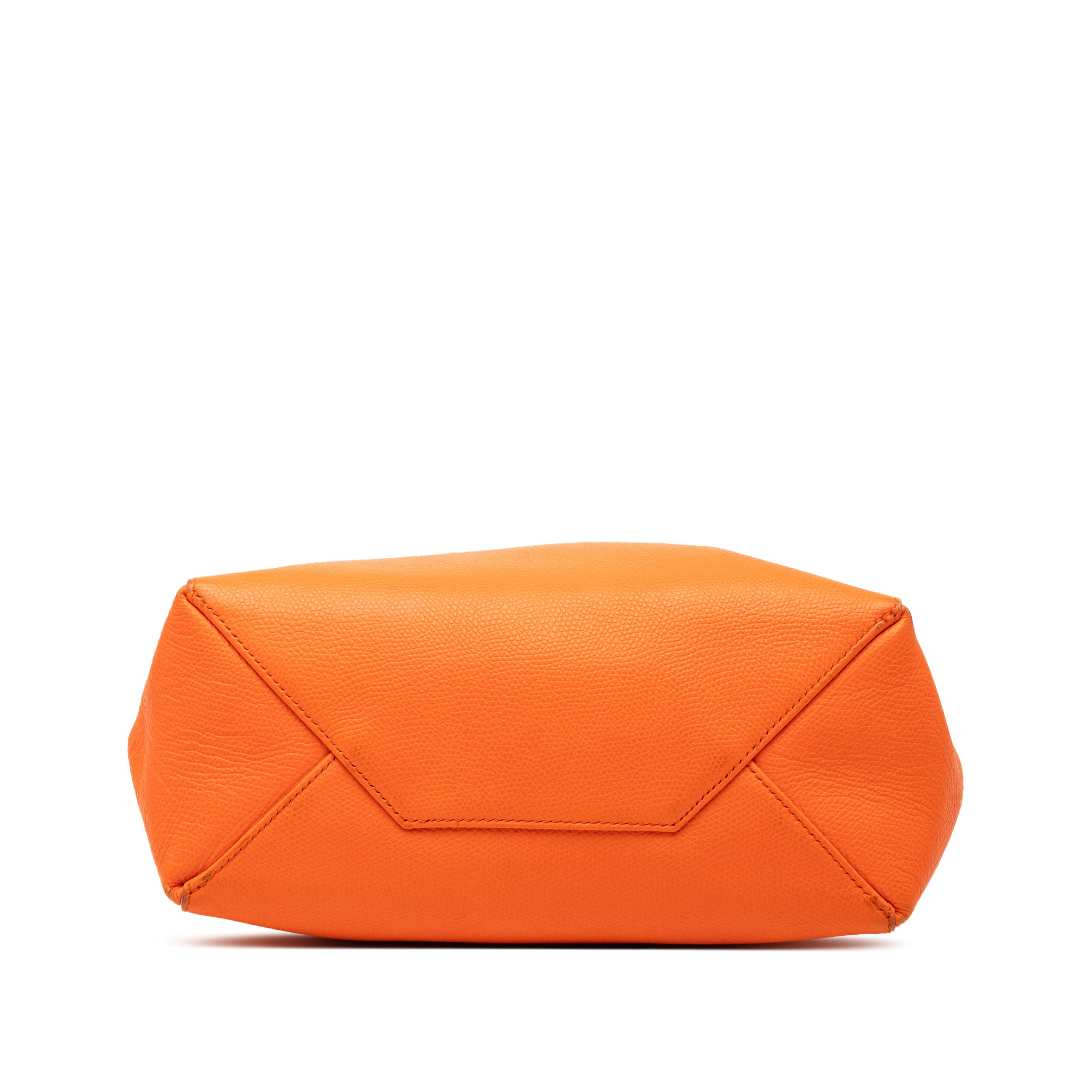 Small Bicolor Leather Vertical Cabas - Image 3