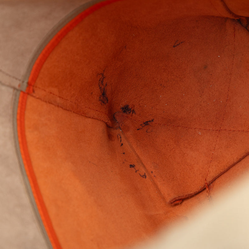 Small Bicolor Leather Vertical Cabas - Image 6