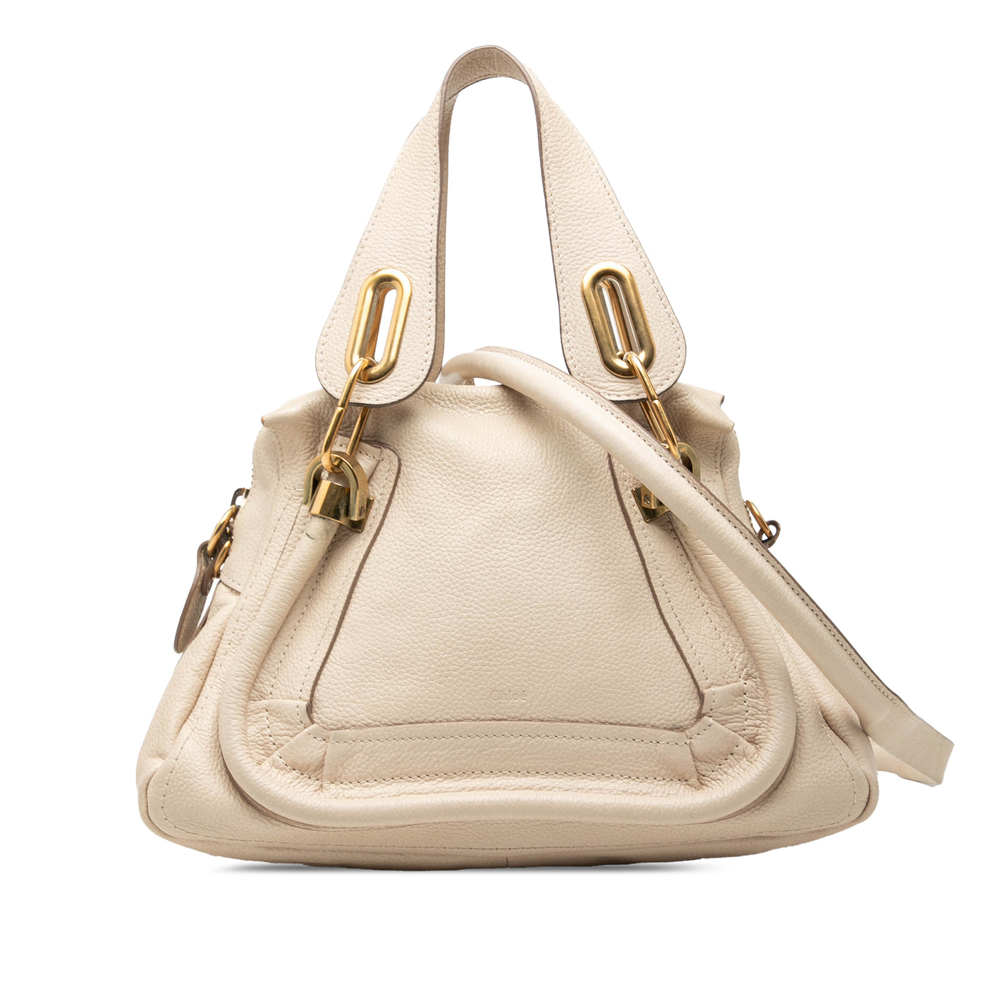 Small Pebbled Leather Paraty Satchel - Image 1