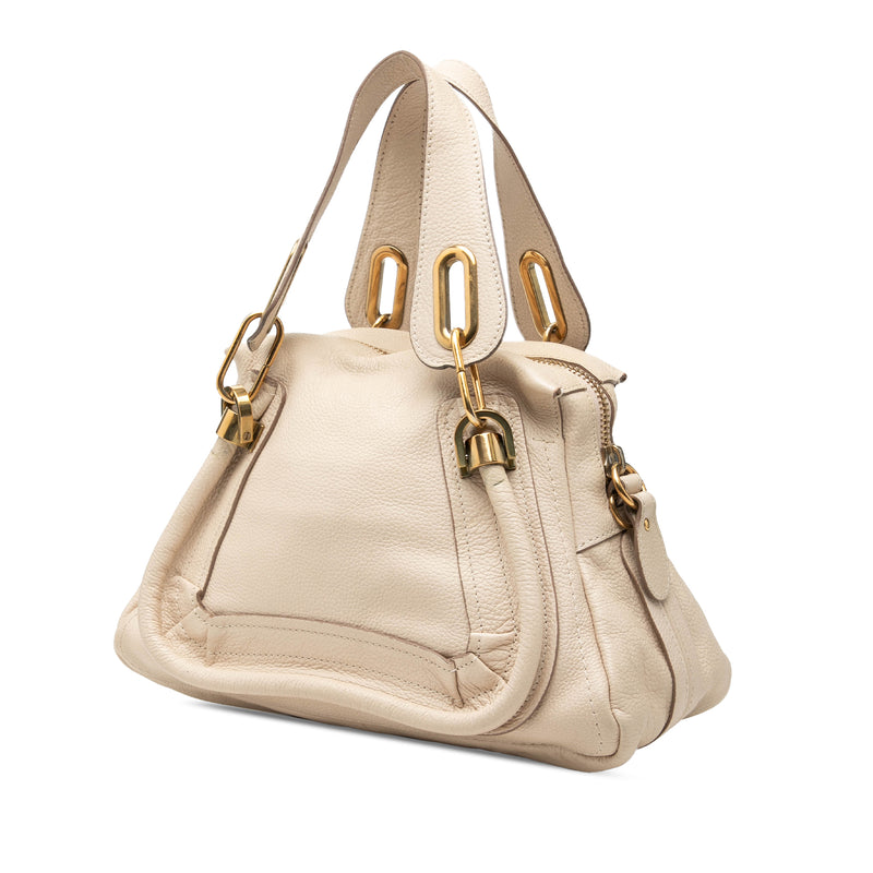 Small Pebbled Leather Paraty Satchel - Image 2