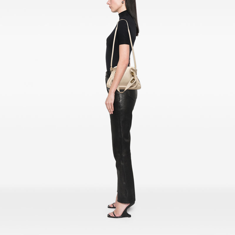 Small Pebbled Leather Paraty Satchel - Image 8