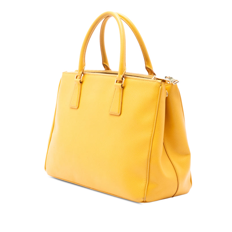 Medium Saffiano Lux Galleria Double Zip Satchel - Image 2
