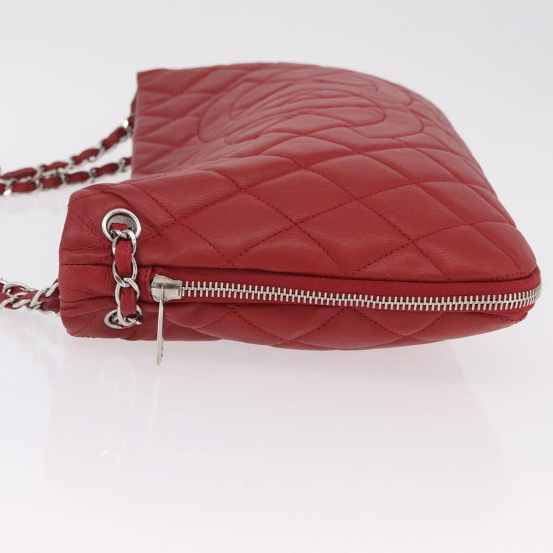 Chanel Timeless Cc Expandable Quilted Caviar Red Leather Bag