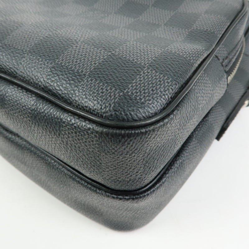 Louis Vuitton Rem Damier Graphite Black Canvas Bag