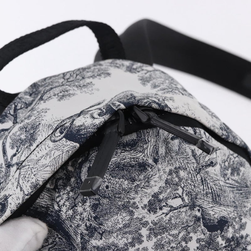Christian Dior Toile De Jouy Travel Technical Fabric Navy Nylon Bag