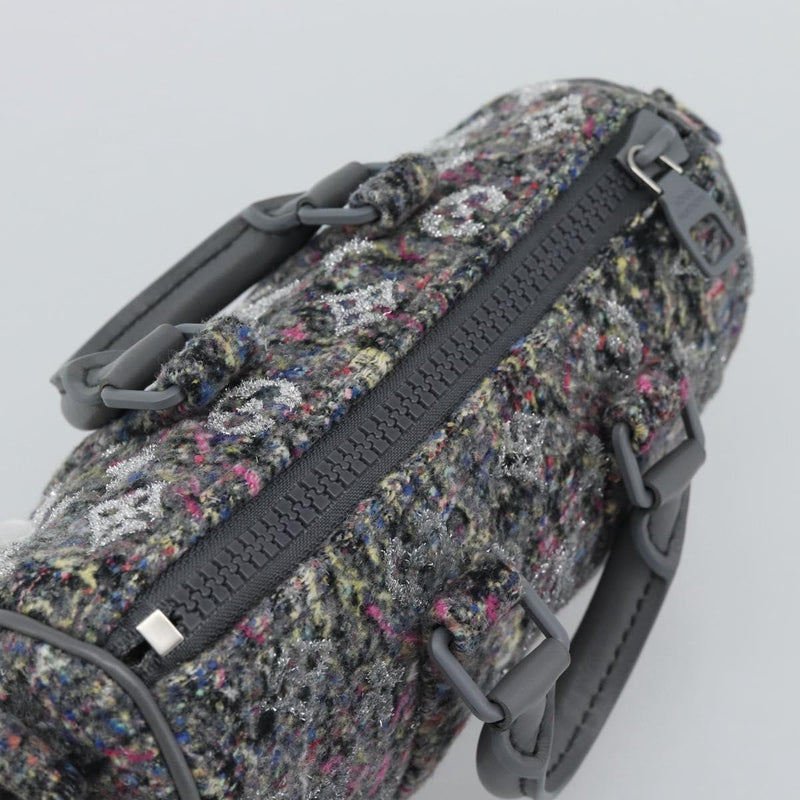 Louis Vuitton Keepall Bandouliere Lv Felt Gray Canvas Bag