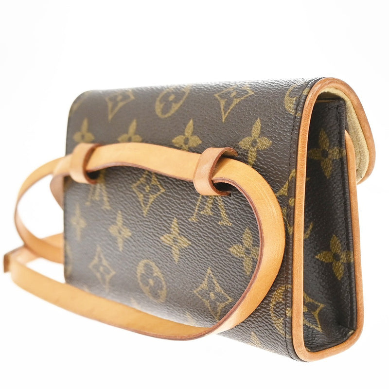 Louis Vuitton Florentine Waist Monogram Canvas Brown Leather Bag