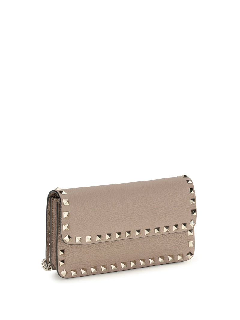 Valentino Garavani Wallet — Beige Calf Leather & Purses