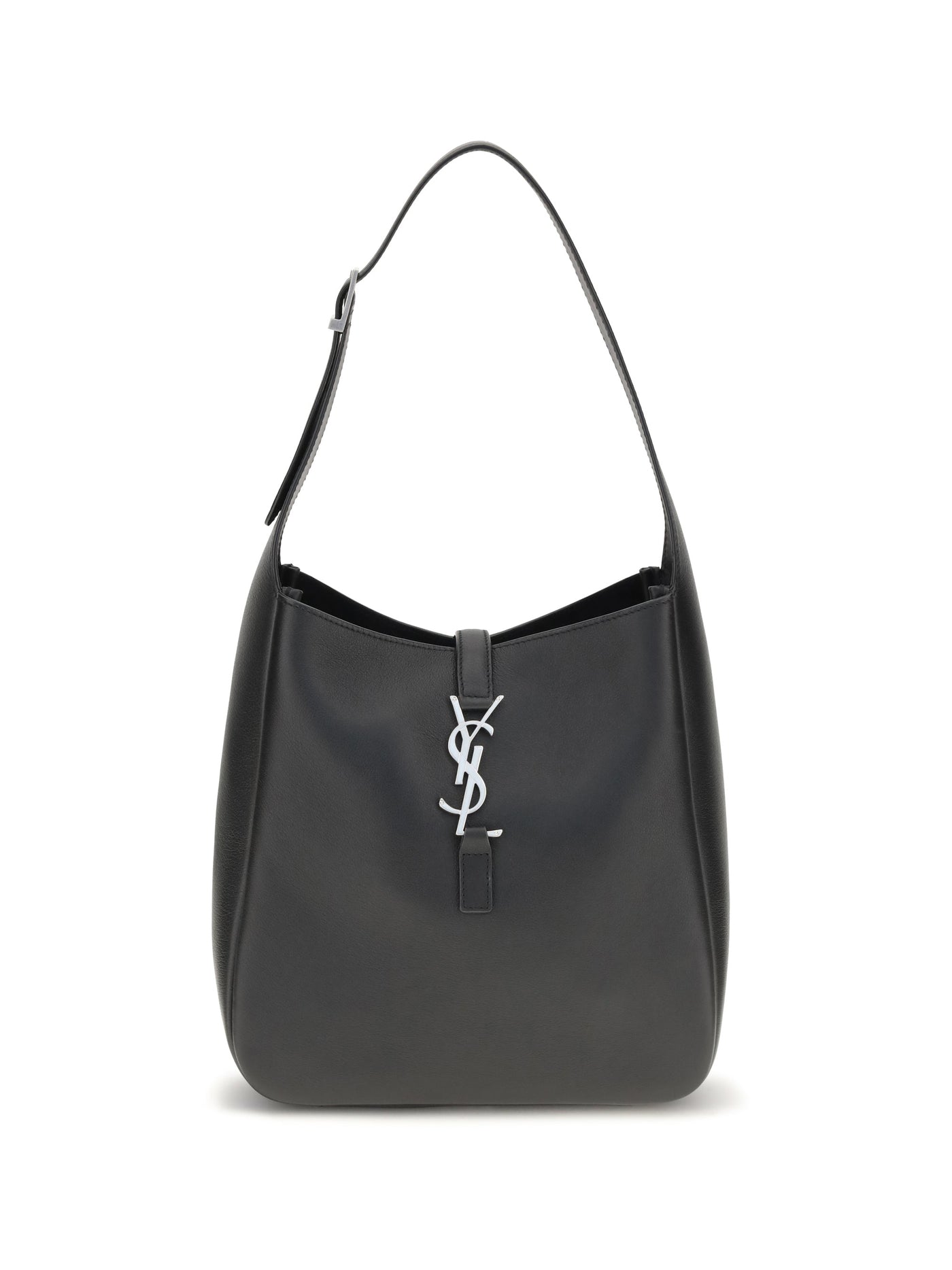 Saint Laurent Le 5 À 7 Shoulder Bag — Black Calf Leather Bos Taurus