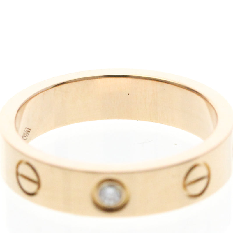 Cartier Love Wedding Band 1 Diamond 18k Rose Gold With Pink_gold Bijoux
