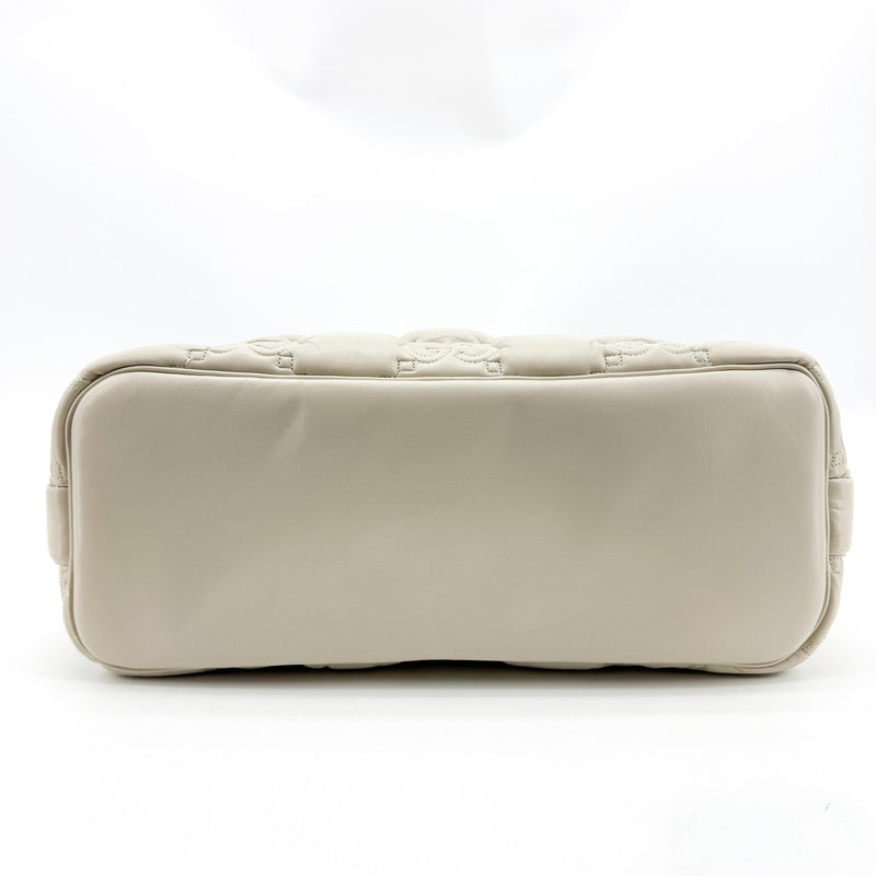 Gucci Gg Marmont Matelassé Leather White Bag