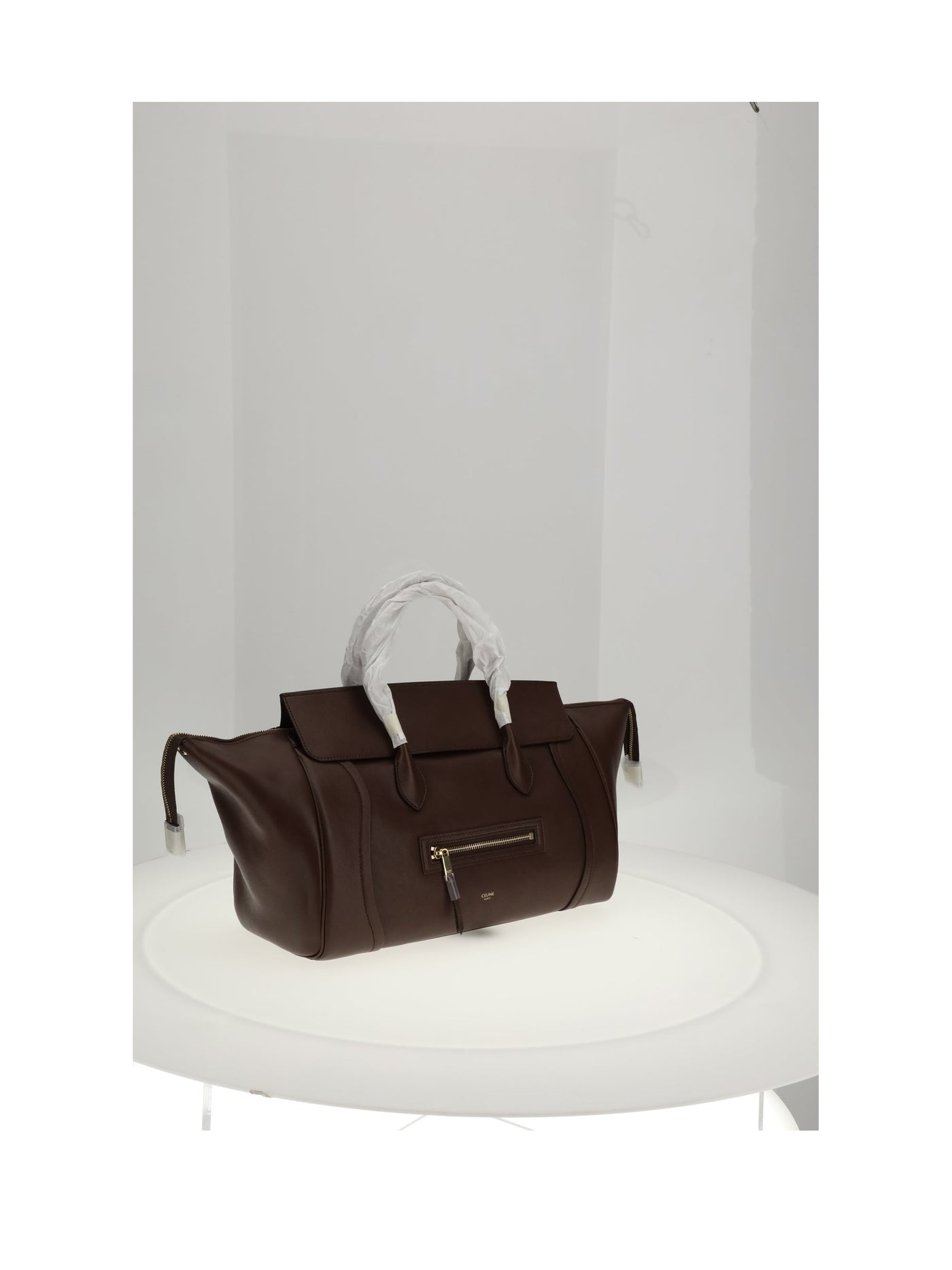 Celine Shoulder Bag — Brown Calf Leather
