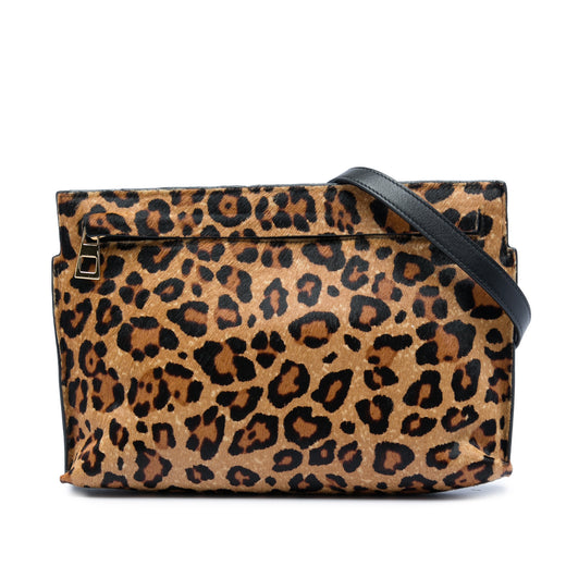Pony Hair Leopard Print and Calfskin Crossbody - Image 1