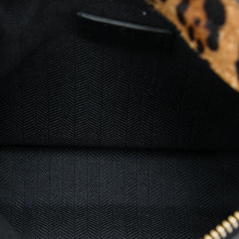 Pony Hair Leopard Print and Calfskin Crossbody - Image 4